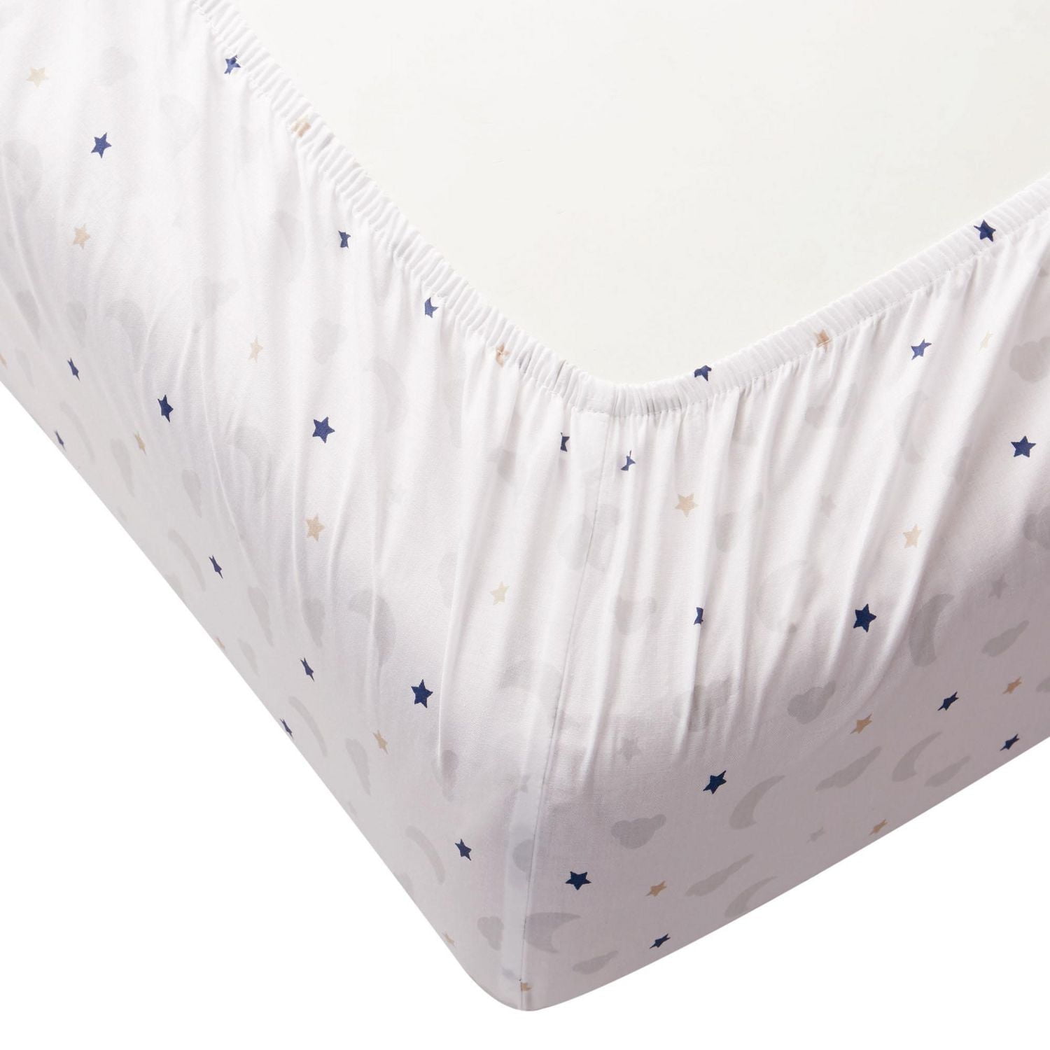 George Baby Organic Cotton Single Pack Crib Sheet, 28" x 52", organic cotton