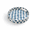 Navy Blue-Round, variant on 12.6" Capiz Shell Round Decorative Tray With Handles Navy Blue