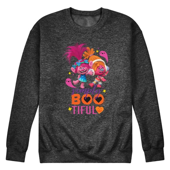 Trolls Movie - Halloween - Simply Bootiful - Poppy & DJ Suki - Men's Crew Neck Fleece Pullover