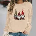 thumbnail image 6 of HOMBOM Womens Merry Sweatshirts Holiday Beige Christmas Winter Soft Santa Crewneck Sweatshirt for Adult Xmas, 6 of 6