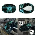 thumbnail image 5 of Yuyamidu Blue Sea Turtle Car Side View Mirror Covers Hibiscus Car Hood Cover 3 Pcs Auto Rearview Protection Covers Rainbow Car Front Hood Cover Universal Size for Cars Sedans, 5 of 7