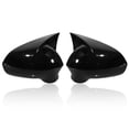 thumbnail image 1 of Cubierta de espejo lateral única para Seat Ibiza 6J MK4 2008-2017 lado izquierdo y derecho, reemplazo de tapas de espejo retrovisor para Seat Leon Exeo 2008-2013 color negro brillante, 1 of 7