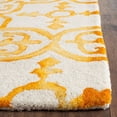 thumbnail image 5 of Safavieh Dip Dye Collection DDY711F Handmade Moroccan Geometric Watercolor Ivory and Brown Wool Area Rug (9' x 12'), 5 of 5