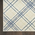 thumbnail image 4 of Nourison Jubilant Plaid Ivory/Navy 5'3" x 7'3" Area Rug (5x7), 4 of 8