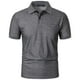 thumbnail image 4 of pstuiky Camisas casuales de manga corta para hombre, Camisa de manga corta con cuello vuelto, versátil, de color liso y estilo informal para hombre camisas casuales para hombre xl, 4 of 5