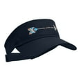 thumbnail image 5 of Tribal Arrow Embroidered Cotton Twill Visor - Navy OSFM, 5 of 5