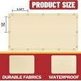 thumbnail image 3 of ShadeMart 90% Sunblock Fabric 7x18' Red Custom Size Waterproof Shade Cloth/Privacy Screen with Grommets for Pergola, Outdoor, Patio, Garden Fence, Apartments Railing Cover Canopy, 3 of 7