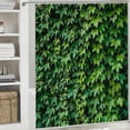 thumbnail image 6 of Orinice Spring Leaves Landscape Shower Curtain Green Leaf Vine Plant Outdoor Landscape Pattern Bathroom Decoration Polyester Fabric Curtain Set&nbsp; 60x72, 6 of 7