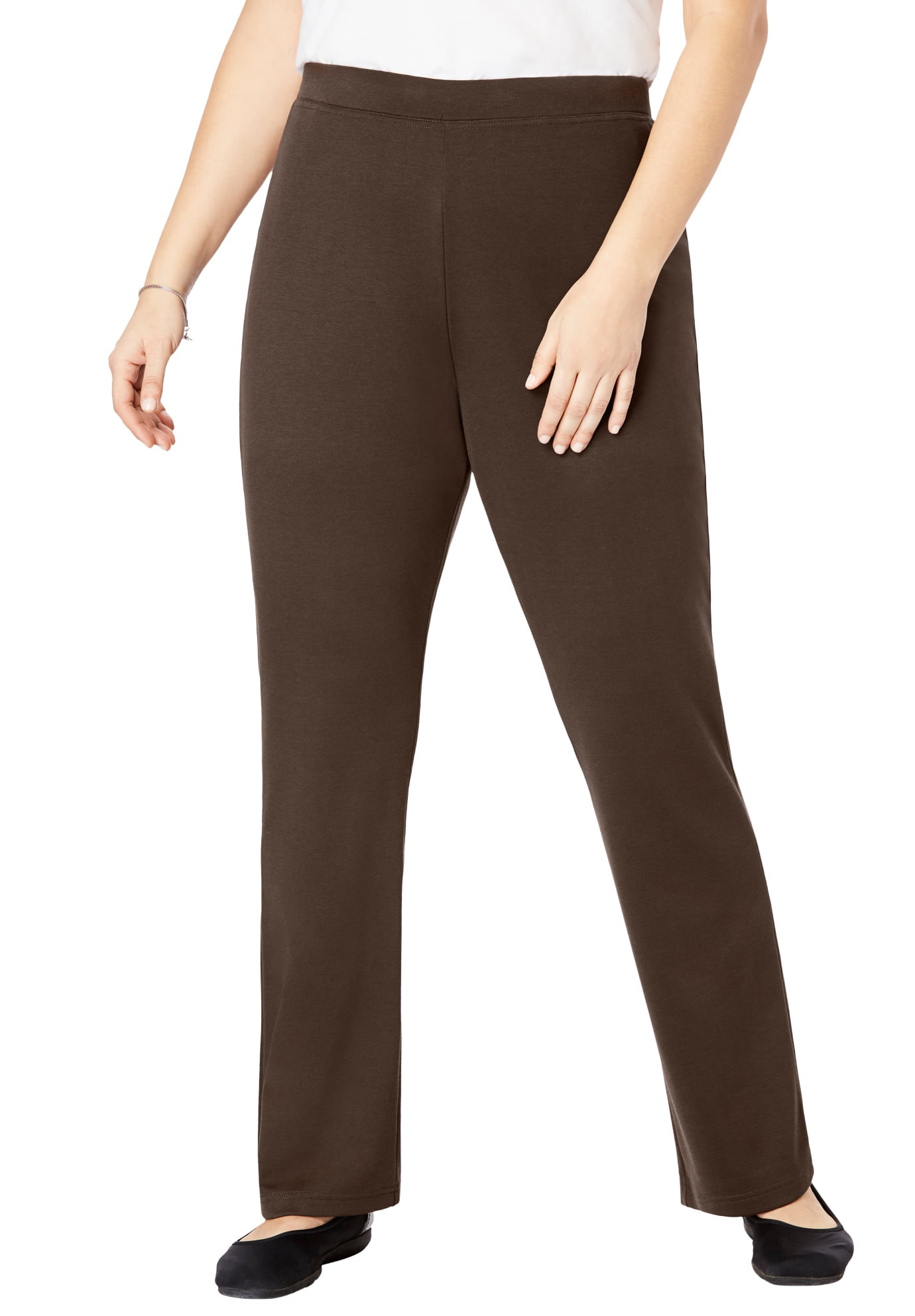 Woman Within Woman Within Women's Plus Size Tall Bootcut Ponte