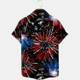 thumbnail image 4 of qucoqpe Mens 4th of July Shirts Independence Day Patriotic Day American Flag Print V Neck Short Sleeve Summer Casual T-shirt Tops, 4 of 5