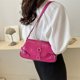 thumbnail image 4 of Bolso de hombro para mujer Bolsos de cuero de PU Bolsos elegantes simples Rosa Rojo Rojo FLhrweasw Nuevo, 4 of 9
