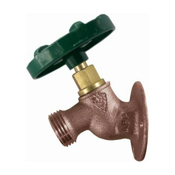Arrowhead Brass 355QTLF No-Kink Hose Bibb, Lead-Free, 3/4 FIP x 3/4 In. Hose Thread - Quantity 12