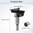thumbnail image 3 of Broca Forstner Uxcell para Trabajos en Madera, 2-5/16in (59mm) Punta de Carburo Vástago Redondo Cortador de Bisagra para Abrir Agujeros en Madera, 3 of 7