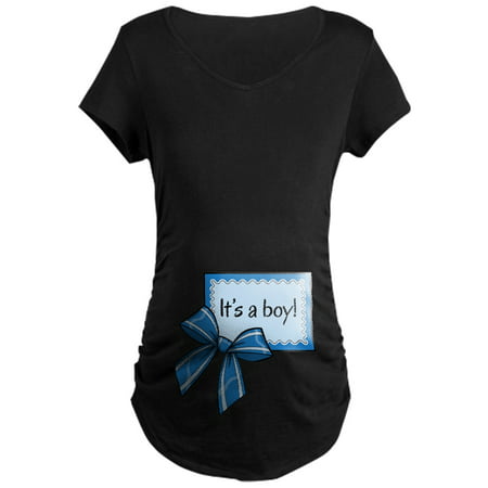 CafePress - Its A Boy! Maternity T-Shirt - Maternity Dark (Best Time To Pregnant With A Boy)