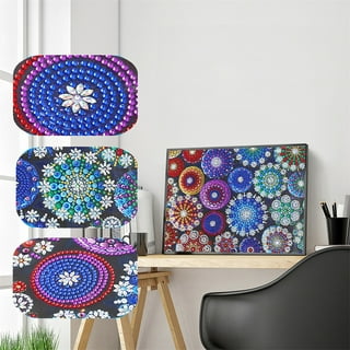 VEGCOO 8 Pcs Diamond Painting Coasters with Holder, DIY Mandala Coasters  Diamond Painting Kits for Beginners, Adults & Kids Art Craft Supplies