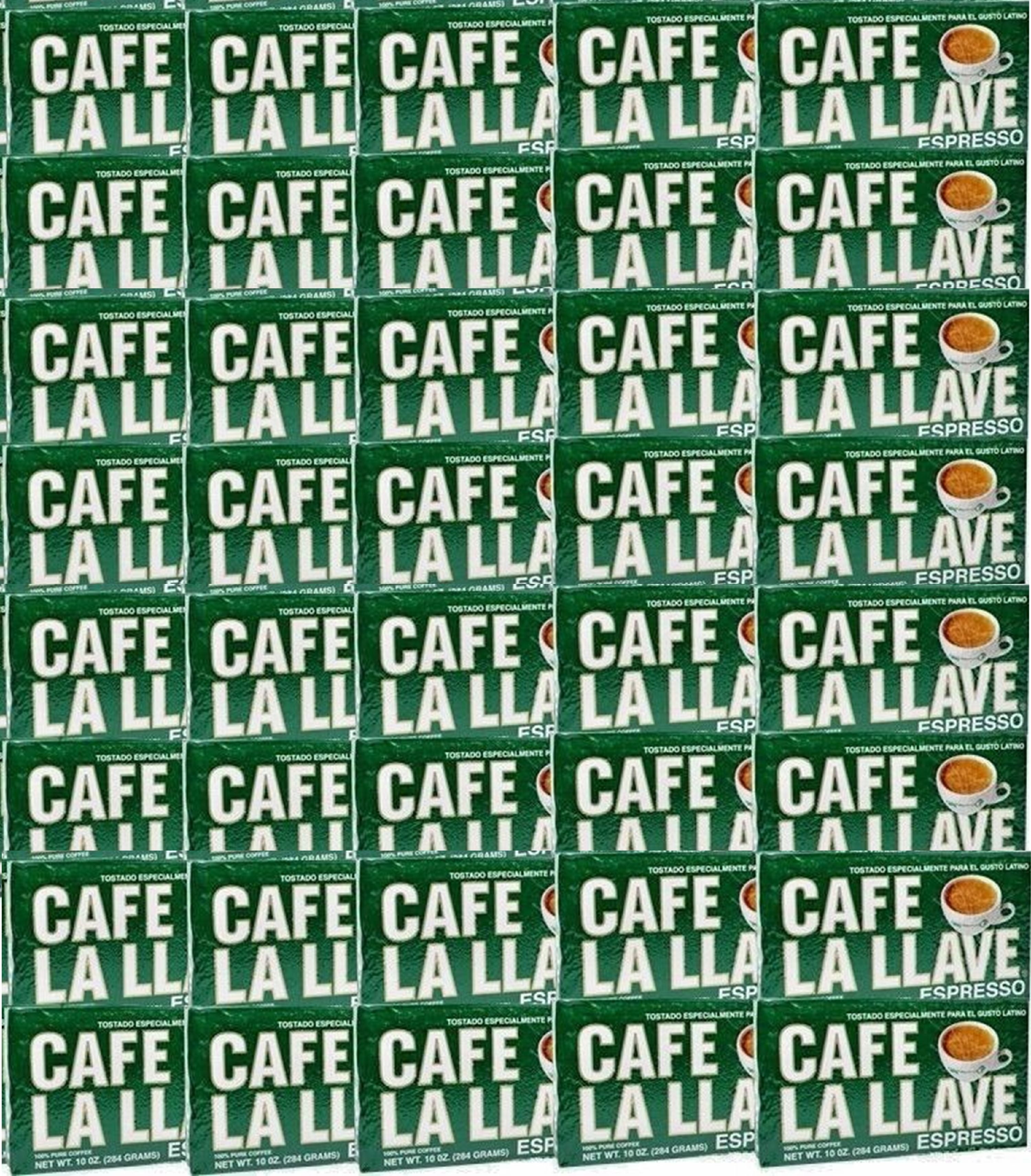 Cafe La Llave 40 Pack Cuban Coffee Ground Espresso, 10 oz