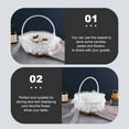 thumbnail image 5 of WRISTBIQUE Wedding Basket Lace Round Decoration for Women, Perfect Engagement Party Accessory, Elegant Bridal Shower Favor, 5 of 8