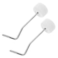 thumbnail image 5 of LEORX 2Pcs White Felt Metal Bass Drum Beaters for Percussion Instrument Accessories, 5 of 8