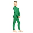 thumbnail image 2 of Stretch Is Comfort Oh so Soft Youth Girl's Set Long Sleeve Crew and Leggings Kelly Green X-Large, 2 of 6
