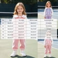 thumbnail image 4 of Toddler Baby Girl Clothes 9 12 18 24 Months 2T 3T 4T 5T 6T Fall Winter Outfits Contrast Color Long Sleeve Sweatshirt + Jogger Pants Sets Girls Outfits Pink Size 5-6 Years, 4 of 8