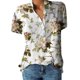 thumbnail image 1 of Gibobby Camiseta de Manga Corta con Cuello en V Blusas negocios para mujer, moda 2023, camisa con cuello y bolsillo con botones, camiseta holgada informal manga co(Verde,CH), 1 of 3