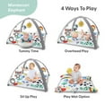 thumbnail image 2 of The Peanutshell Elephant-Themed 7-in-1 Activity Play Gym and Playmat for Babies, 7-Piece, 2 of 6