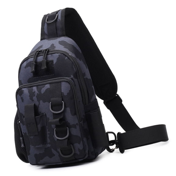 Fishing Slings Pack Crossbody Bag Chest Pack Fishing Tackle Storage Shoulder Bag for Freshwater or Saltwater Fishing