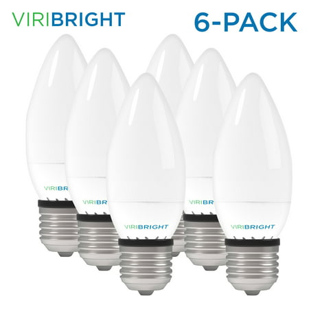 Viribright 25W Equivalent LED Light Bulb, E26 Medium Base, 2700K Warm White, 90+ CRI, Non-dimmable