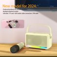 thumbnail image 5 of Qwtwty Speakers Bluetooth Wireless Portable Outdoor Karaoke Speaker Mini Wireless Microphone Home Sing Microphone Integrated Machine Bluetooth Speaker with One Microphones, 5 of 6