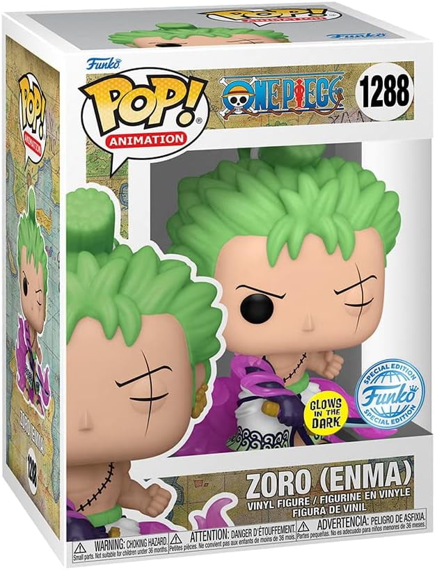 Funko Pop One Piece ZORO (Enma) 1288 Exclusive Vinyl Figure w/Pop