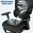 thumbnail image 3 of Ataujin Ergonomic Office Chair with Breathable Mesh Back, High Back Support, 3D Adjustable Armrests, Dynamic Lumbar Support, Smooth Rolling Wheels, and Foot Pad, Comfortable Desk Chair, 3 of 9