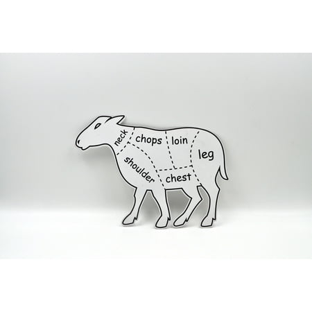 Vintage Lamb Illustration Metal Wall Decor Walmart Canada