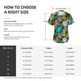 thumbnail image 4 of Yiaed Easter Egg1 Print Women's T Shirt V-Neck Short Sleeve Shirt Casual Breathable Tee Summer Tops-, 4 of 5