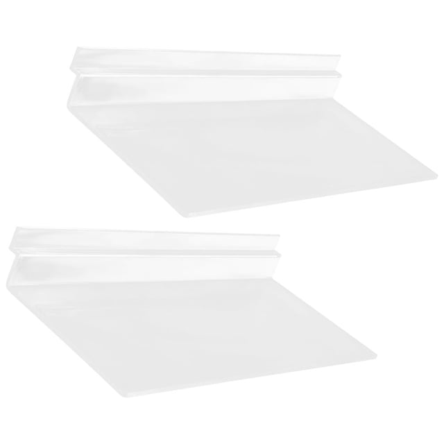 STRANDCHIC 2Set Wall Shoes Display Shelf Slatwall Shelves Transparent Shoe Rack Minimalist Home