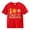 Red, variant on XXWXYD School Season Girl Tops Girls and Boys Casual Short Sleeved T Shirt 100 Days Of School Opening 100 Days Anniversary Personality Loose Short Sleeved (3-4 Years,AG)