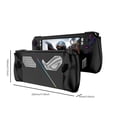 thumbnail image 4 of Funda de consola de juegos de silicona/TPU con soporte para Asus Rog Ally (silicona negra), 4 of 6