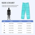 thumbnail image 4 of Lsque Turquoise Wooden Print Men's Pajama Pants, Lounge Pant - Comfortable Home Wear,Elastic Waistband, Stylish Design-Medium, 4 of 9