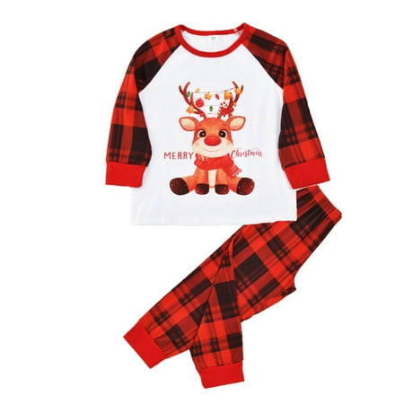 

Christmas Pajamas for Family Matching Family Christmas PJs Sets Plaid Sleepwear Dad Mom Kids Fall Winter Clothes Child 2-9T