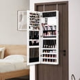 thumbnail image 4 of 43.5" Jewelry Mirror Cabinet w/ Full-length Mirror & Interior Makeup Mirror Durable For Daily Life, 4 of 10