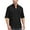 Black, variant on POENTAB Work Shirts for Men Quick Dry Roll Sleeve Sun Protection Beach Shirt Button Up Travel Fishing Tops With Pockets