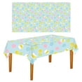 thumbnail image 1 of Easter Tablecloth Chick Rabbit Easter Egg Print Waterproof Disposable Tablecloth for Spring Easter Party Decoration, Style 01, 137*229CM, 1 of 6