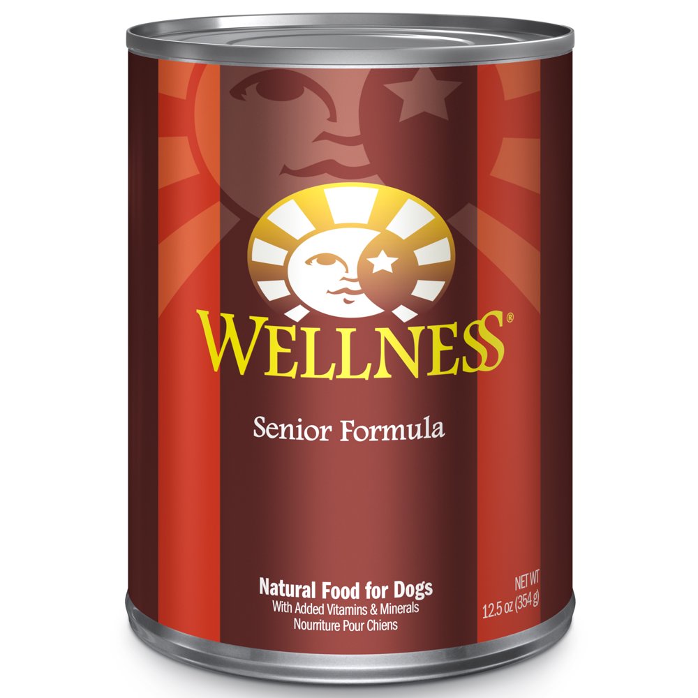 Wellness Complete Health Natural Wet Canned Dog Food, Senior Chicken & Sweet Potato, 12.5Ounce