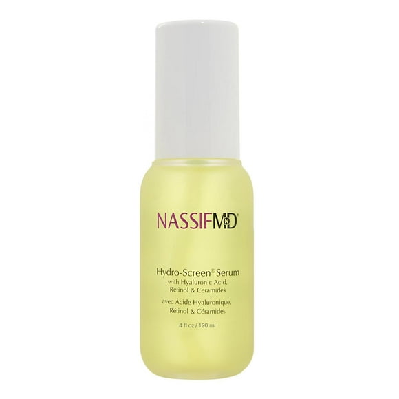 NassifMD Hydro-Screen - Clinical Grade Serum with Premium Ingredients: Ceramides, Retinol, Bakuchiol, Hyaluronic Acid - Anti Aging Treatment