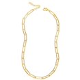 thumbnail image 1 of Reoxvo Gold Link Chain Necklace for Women Oval Rectangle Chain Link Choker Necklace, 1 of 2