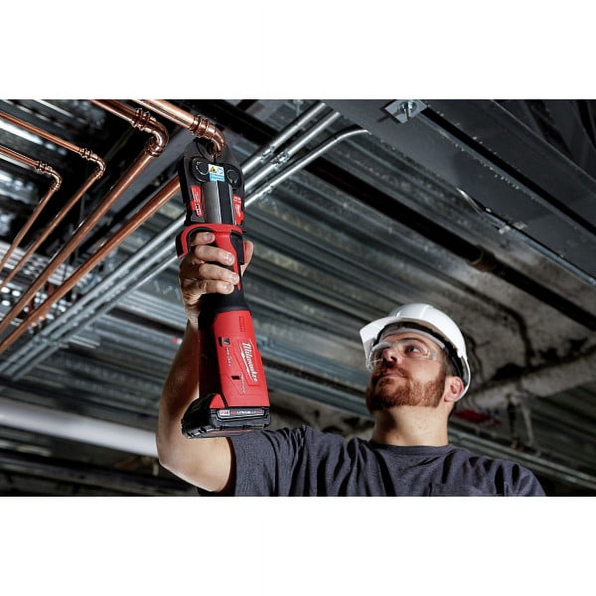 Milwaukee M18 Press 1/4 in – 7/8 in Streamline ACR Copper Press Jaw Set (49-16-2661M) – Flame-Free HVAC Connections, 6 Jaws Included