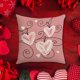 thumbnail image 5 of CaiYueKe Valentine's Day Pillow Cover Romantic Couples Gift Linen Look Cushion Case Decorative Throw Pillow for Home Decor Sofa Bedroom Living Room Anniversary Present, 5 of 7