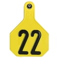 thumbnail image 1 of Y-Tex 7912001 4 Star Numbered Tag - Large- Yellow, 1 of 2
