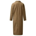 thumbnail image 2 of Abrigo de invierno para mujer con doble botonadura de mezcla de lana Peacoat, 2 of 3