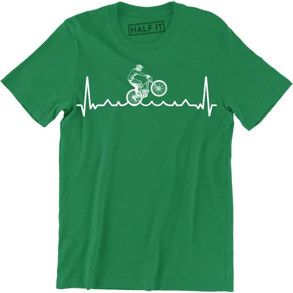 Bike Heartbeat Pulse Cycling Bicycle Ride Exercise Gift Men's T-Shirt