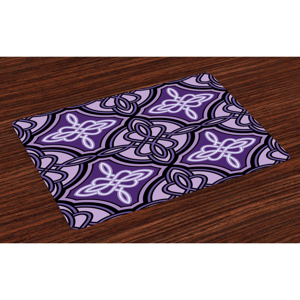 Celtic Placemats Set of 4 Ethnic Unique Celtic Knot Figures with
